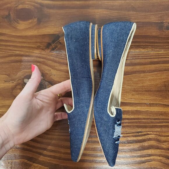 Trndy Blue Denim Flats - Picture 15 of 16